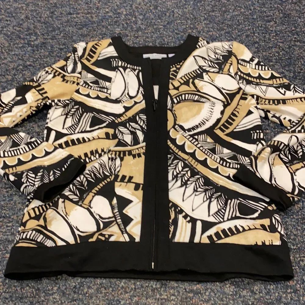 Alfred Dunner Zip up top sz. 6 petite